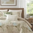 Olliix Harbor House Blue Queen Cotton Comforter Set in Taupe