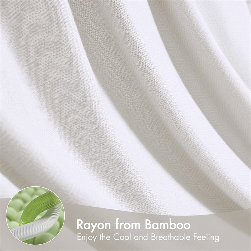 Olliix Madison Park King Rayon Blanket in White