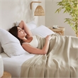 Olliix Madison Park Full/Queen Rayon Blanket in Khaki