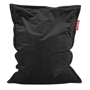 fatboy limited edition original slim velvet fabric bean bag in black