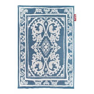 fatboy carpretty petit polypropylene fabric rug in royal blue