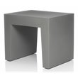 Fatboy Concrete Seat Lightweight Plastic Accent Stool in Gray