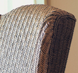 Padma's Plantation Bali Wicker / Rattan Wing Chair in Natural Antique