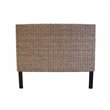 Padma's Plantation Wicker Weave King Headboard in Kubu Gray