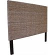 Padma's Plantation Wicker Weave Queen Headboard in Kubu Gray