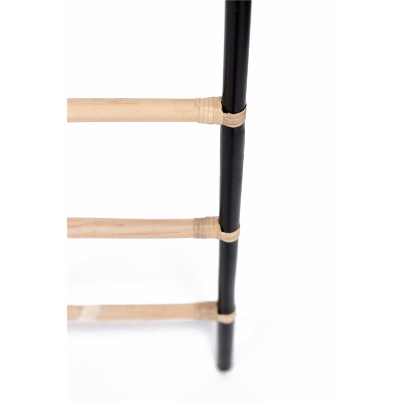 Padma's Plantation Rattan Ladder in Black & Natural