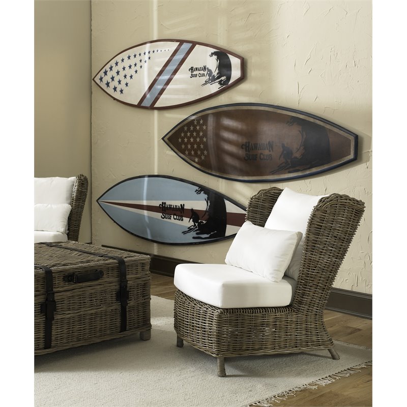 Padma's Plantation Majorca Wicker Lounge Chair in Kubu Gray