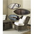 Padma's Plantation Majorca Wicker Lounge Chair in Kubu Gray