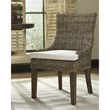 Padma's Plantation Alfresco Wicker 2 Pc. Dining Chair Set in Kubu Gray