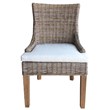 Padma's Plantation Alfresco Wicker 2 Pc. Dining Chair Set in Kubu Gray