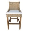 Padma's Plantation Alfresco Wicker Barstool in Kubu Gray