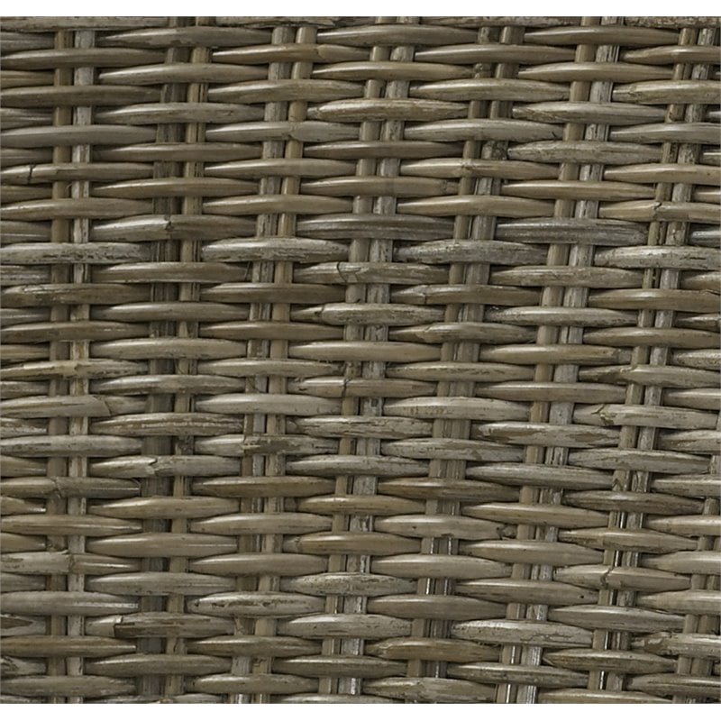 Padma's Plantation Alfresco Wicker Barstool in Kubu Gray