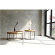 Padma's Plantation Berkeley Metal Coffee Table in Natural & Iron