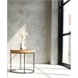 Padma's Plantation Berkeley Metal End Table in Natural & Iron