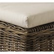 Padma's Plantation Boca Wicker Cushion Chair in Kubu Gray