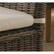 Padma's Plantation Boca Wicker Cushion Chair in Kubu Gray