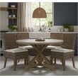Padma's Plantation Boca Wicker Cushion Chair in Kubu Gray