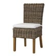 Padma's Plantation Boca Wicker Cushion Chair in Kubu Gray
