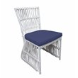 Padma's Plantation Bungalow Rattan Dining Chair in White