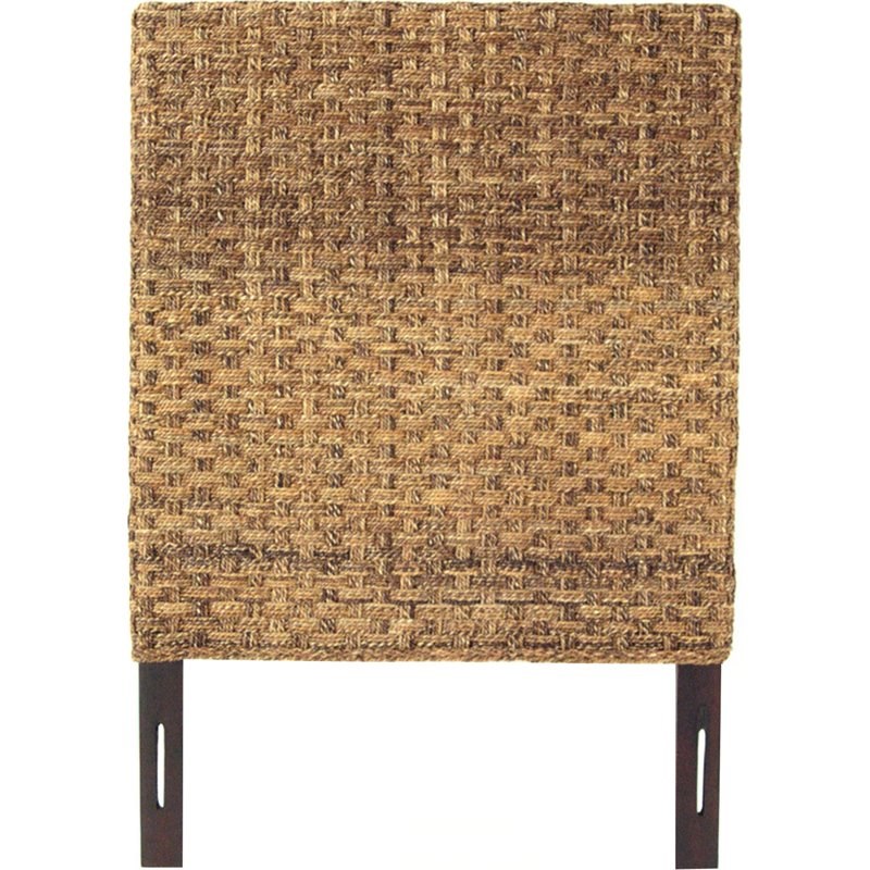 Padma's Plantation Wood Basketweave King Headboard in Natural