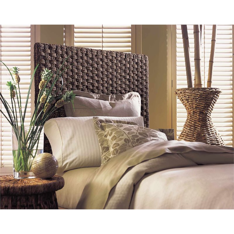 Padma's Plantation Wood Basketweave Twin Headboard in Natural