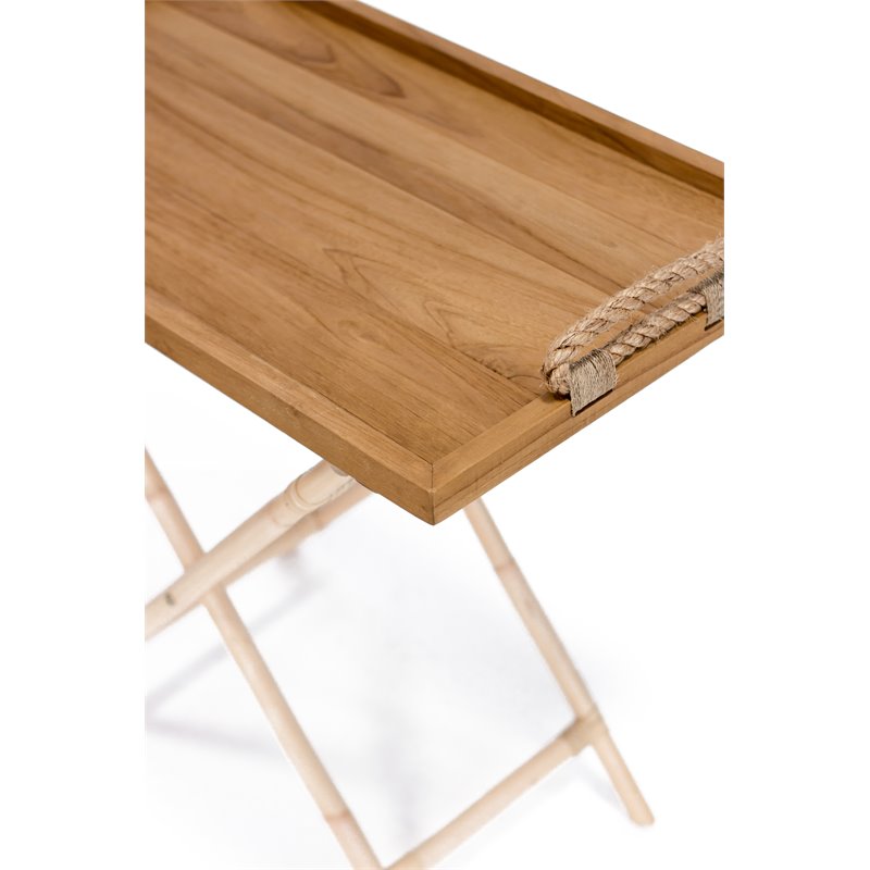 Padma's Plantation Charleston Rattan Serving Table in Natural