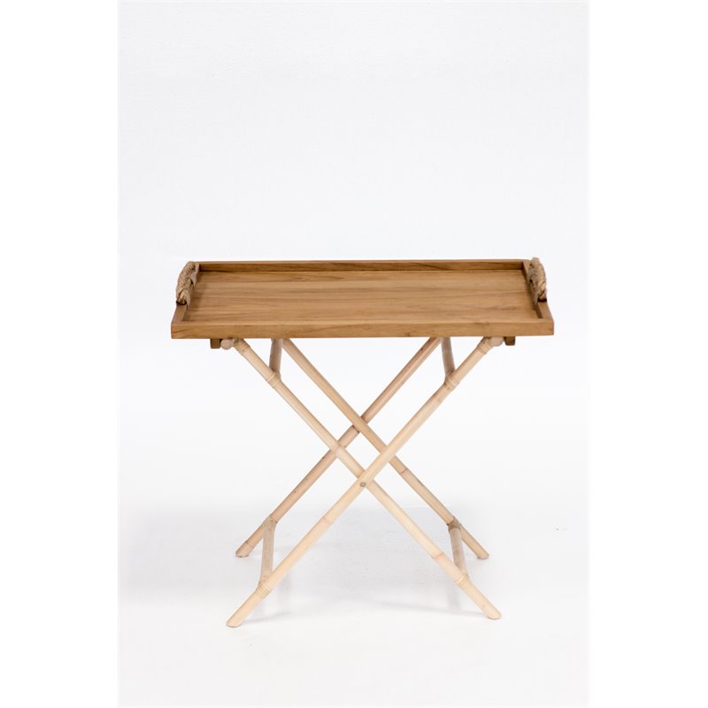 Padma's Plantation Charleston Rattan Serving Table in Natural