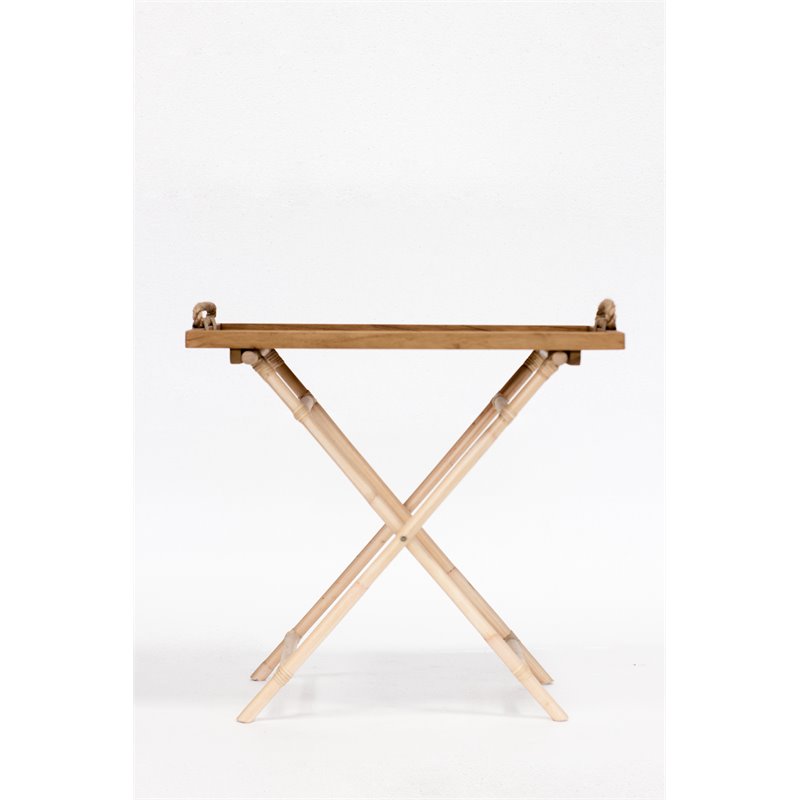 Padma's Plantation Charleston Rattan Serving Table in Natural