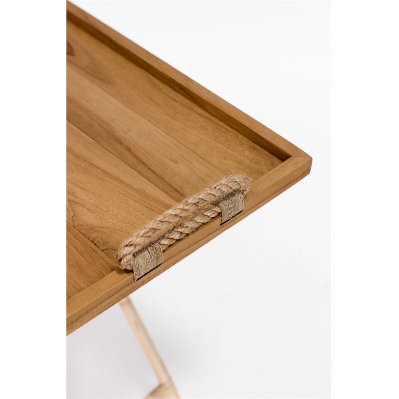 Padma's Plantation Charleston Rattan Serving Table in Natural