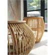 Padma's Plantation Edgewater Wood Coffee Table in Natural Rattan