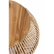 Padma's Plantation Edgewater Wood Coffee Table in Natural Rattan