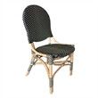 Padma's Plantation Rattan 2 Pc. Bistro Chair Set in Black & Beige