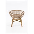 Padma's Plantation Florida Wood Chair in Natural Rattan