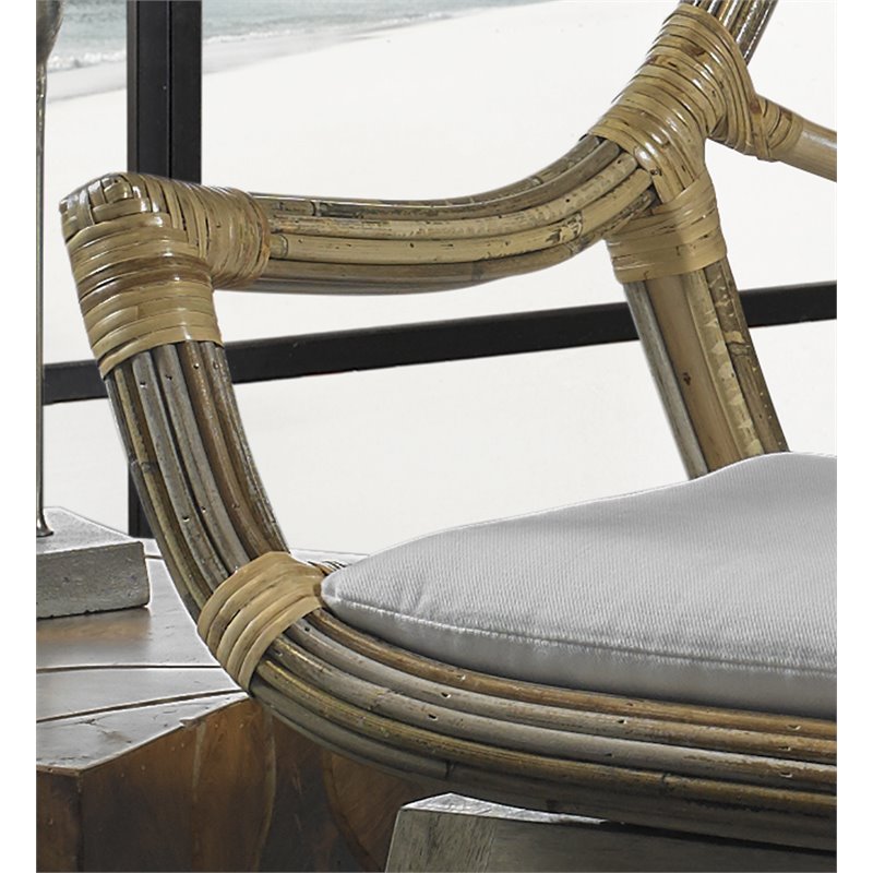 Padma's Plantation Frankfurt Rattan Chair in Kubu Gray