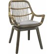 Padma's Plantation Frankfurt Rattan Chair in Kubu Gray