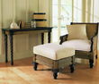 Padma's Plantation Trinidad Wood Armchair in Natural Antique