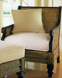 Padma's Plantation Trinidad Wood Armchair in Natural Antique