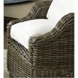 Padma's Plantation Tenerife Wicker Lounge Chair in Kubu Gray