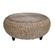 Padma's Plantation Tropical Wood Ottoman in Natural