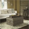 Padma's Plantation Wicker Coffee Table Trunnk in Kubu Gray