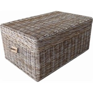 Padma's Plantation Wicker Coffee Table Trunnk in Kubu Gray