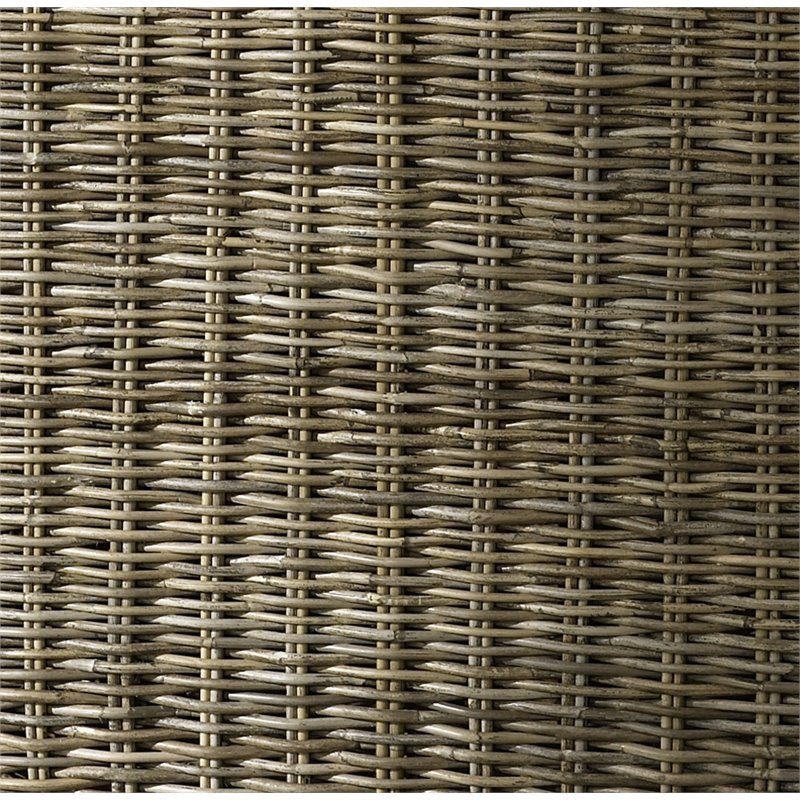Padma's Plantation Wicker End Table Trunk in Kubu Gray