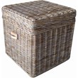 Padma's Plantation Wicker End Table Trunk in Kubu Gray