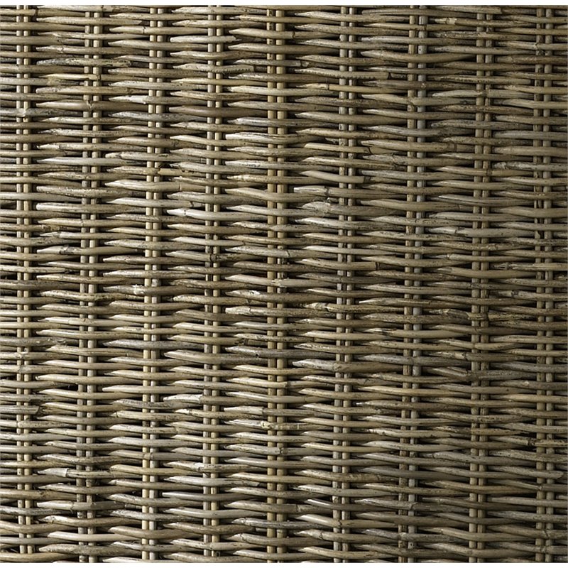 Padma's Plantation Wicker Console Table Trunk in Kubu Gray