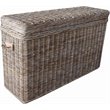 Padma's Plantation Wicker Console Table Trunk in Kubu Gray