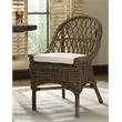 Padma's Plantation Wicker 2 Pc. Crossweave Dining Chair Set in Kubu Gray