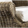 Padma's Plantation Wing Wicker Ottoman in Kubu Gray
