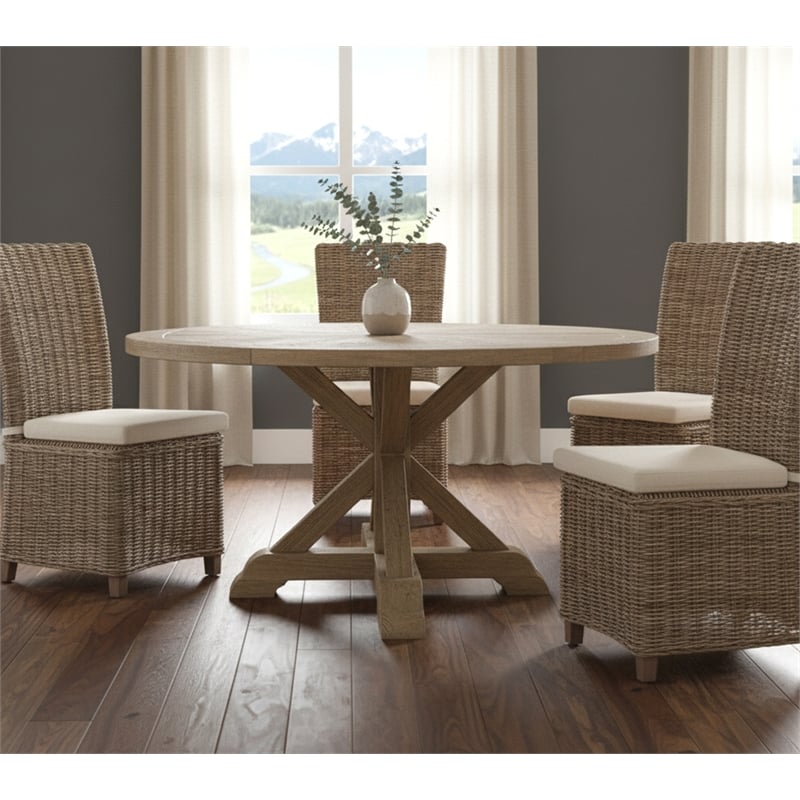 Padma's Plantation Nico Wicker Cushion Chair in Kubu Gray