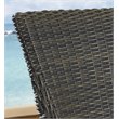 Padma's Plantation Alfresco Wicker Patio Dining Chair in Crocodile Green Rattan