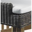 Padma's Plantation Alfresco Wicker Patio Counterstool in Crocodile Green Rattan